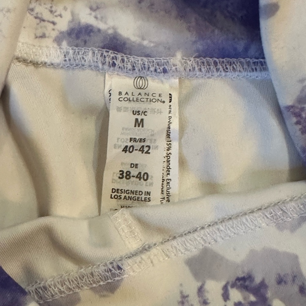 Balance Collection Purple and White Leggings - Picture 8 of 8
